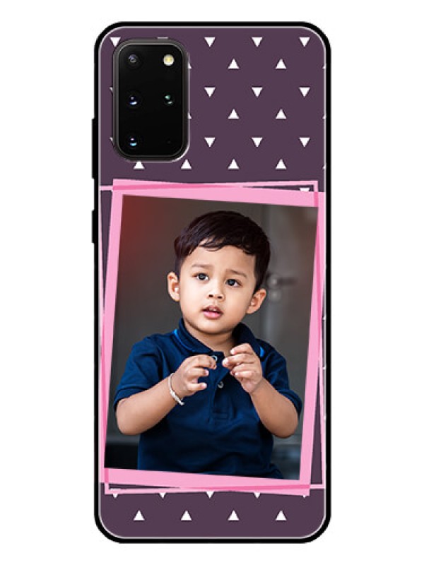 Custom Galaxy S20 Plus Custom Glass Mobile Case  - Triangle Pattern Dotted Design