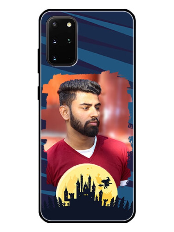 Custom Galaxy S20 Plus Photo Printing on Glass Case  - Halloween Witch Design 
