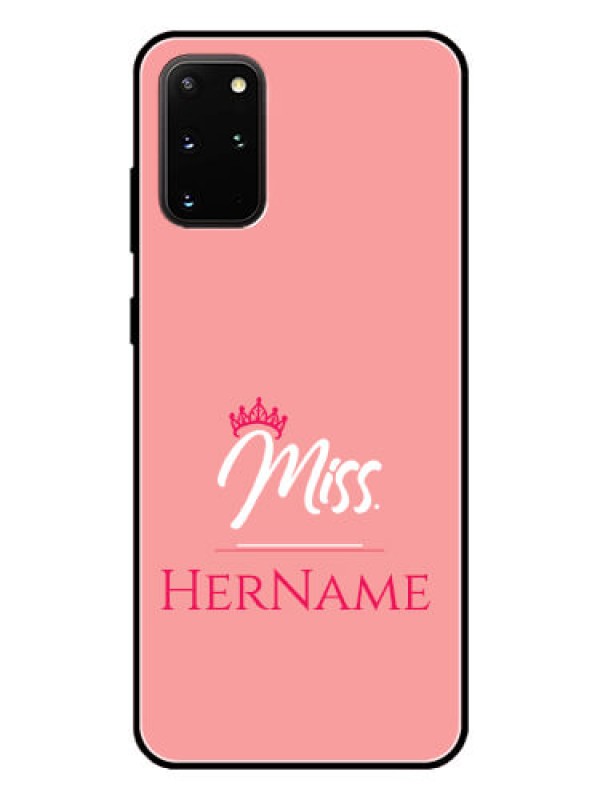 Custom Galaxy S20 Plus Custom Glass Phone Case Mrs with Name