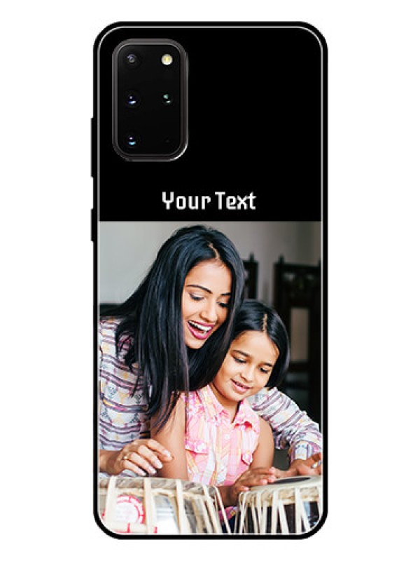Custom Galaxy S20 Plus Photo with Name on Glass Phone Case
