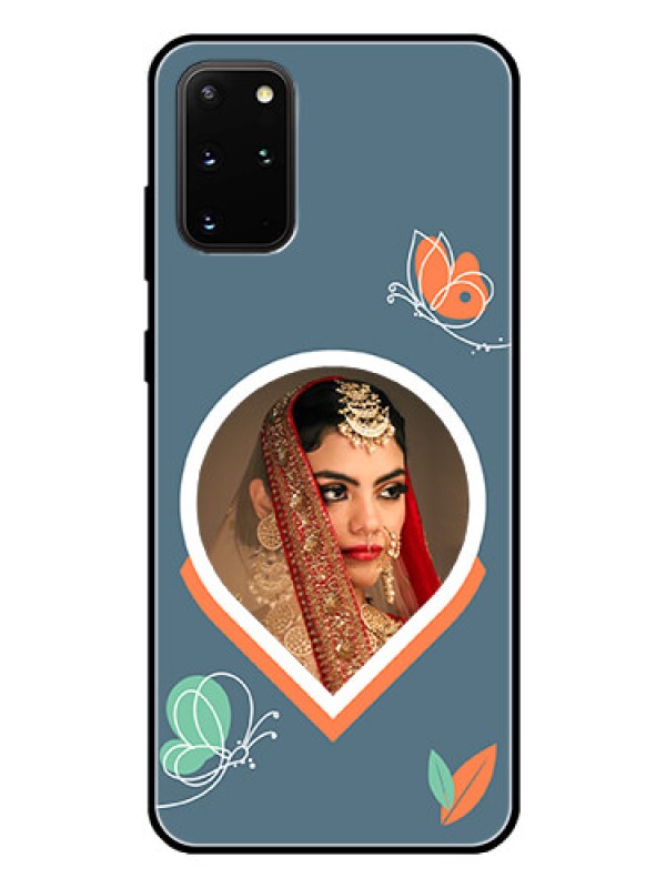 Custom Galaxy S20 Plus Custom Glass Mobile Case - Droplet Butterflies Design