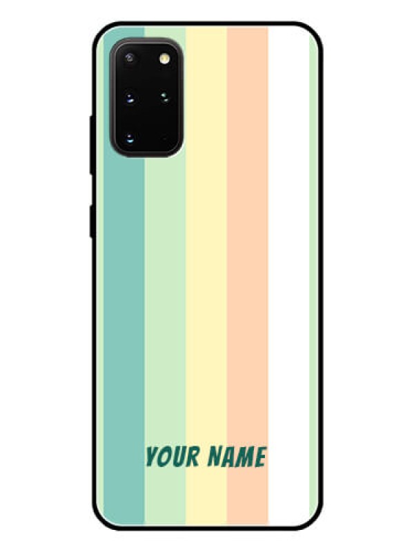 Custom Galaxy S20 Plus Photo Printing on Glass Case - Multi-colour Stripes Design