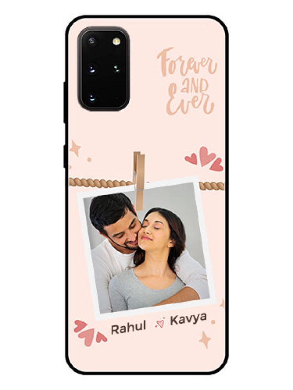 Custom Galaxy S20 Plus Custom Glass Phone Case - Forever and ever love Design