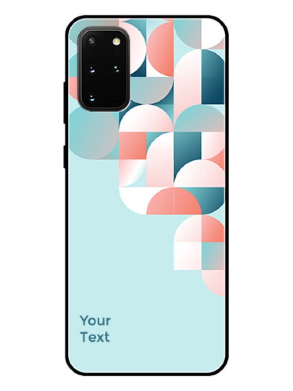 Custom Galaxy S20 Plus Custom Glass Phone Case - Stylish Semi-circle Pattern Design