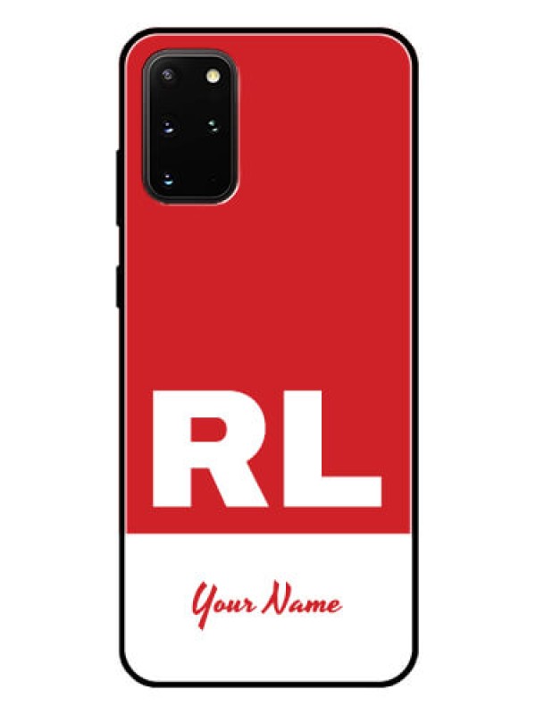 Custom Galaxy S20 Plus Personalized Glass Phone Case - dual tone custom text Design