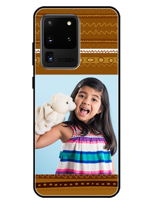 Custom Galaxy S20 Ultra Custom Glass Phone Case  - Friends Picture Upload Design 