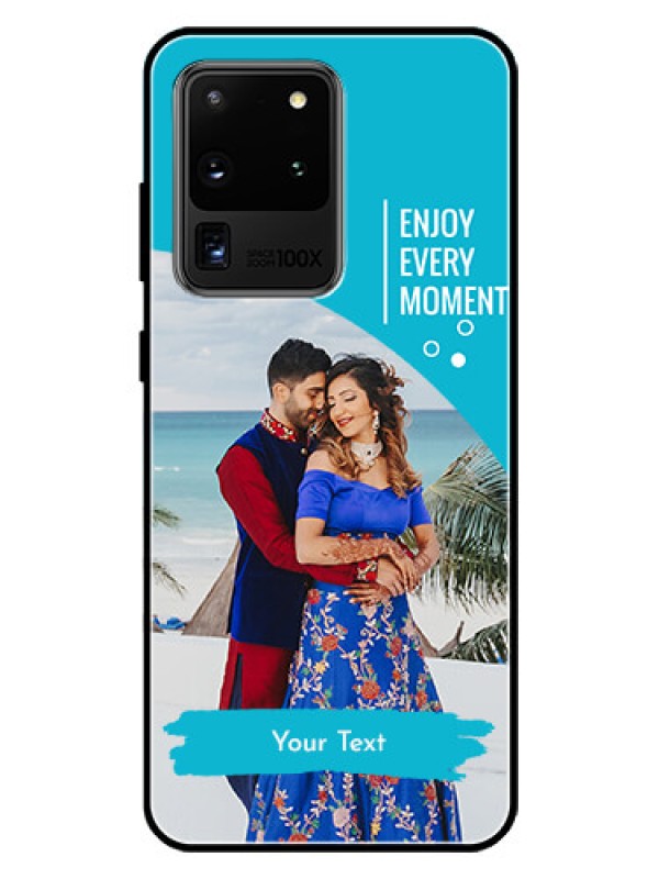 Custom Galaxy S20 Ultra Custom Glass Mobile Case  - Happy Moment Design