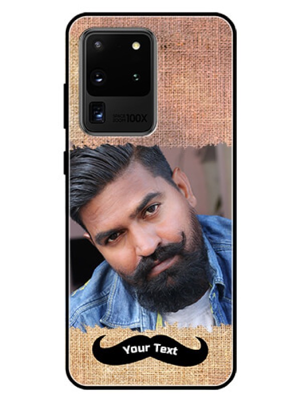 Custom Galaxy S20 Ultra Personalized Glass Phone Case  - with Texture Design