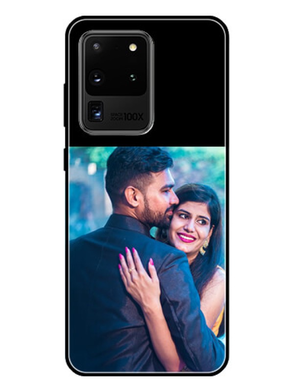 Custom Galaxy S20 Ultra Custom Glass Phone Case - Upload Full Picture With Custom Color Design