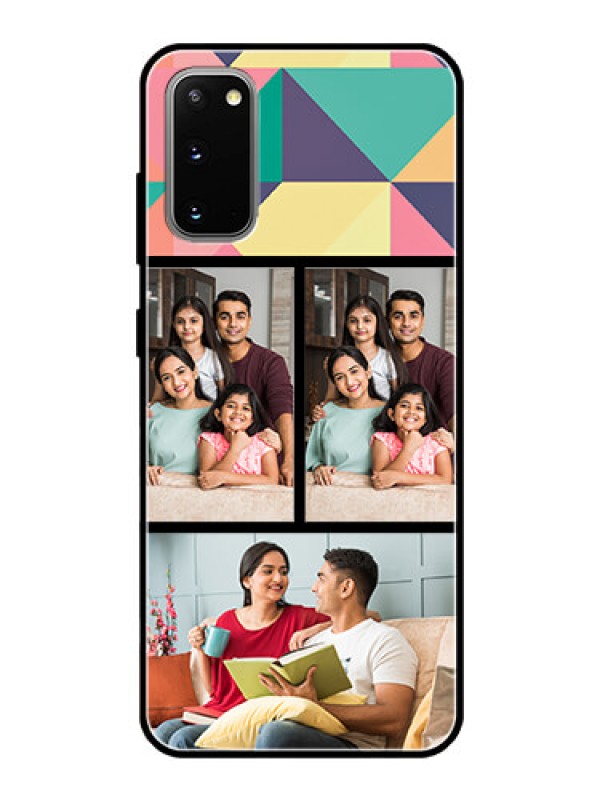Custom Galaxy S20 Custom Glass Phone Case  - Bulk Pic Upload Design