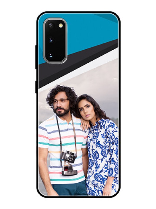 Custom Galaxy S20 Photo Printing on Glass Case  - Simple Pattern Photo Upload Design