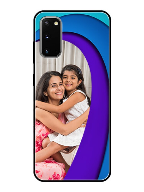 Custom Galaxy S20 Photo Printing on Glass Case  - Simple Pattern Design