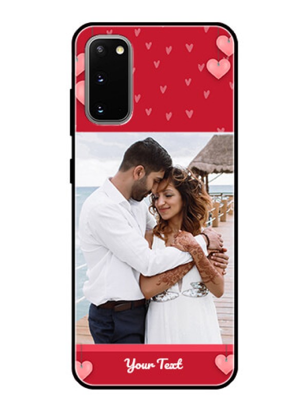 Custom Galaxy S20 Custom Glass Phone Case  - Valentines Day Design