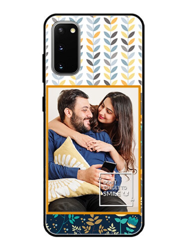 Custom Galaxy S20 Custom Glass Mobile Case  - Pattern Design