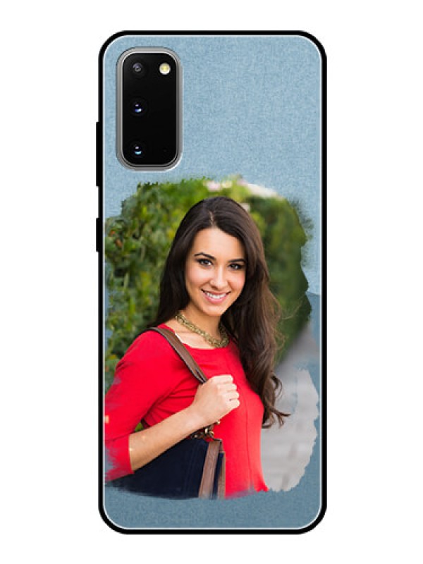Custom Galaxy S20 Custom Glass Mobile Case  - Grunge Line Art Design