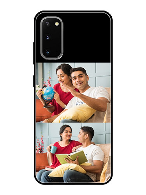Custom Galaxy S20 2 Images on Glass Phone Cover
