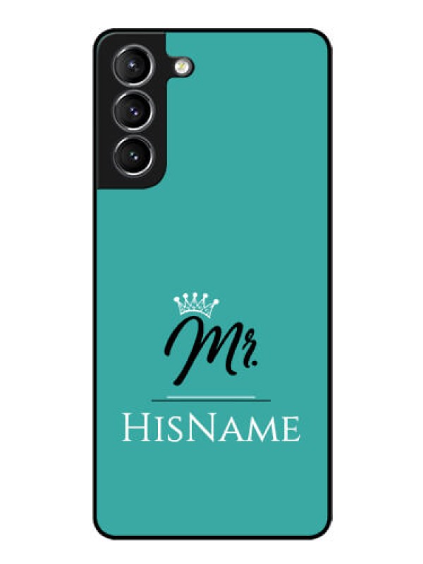 Custom Galaxy s21 Plus Custom Glass Phone Case Mr with Name