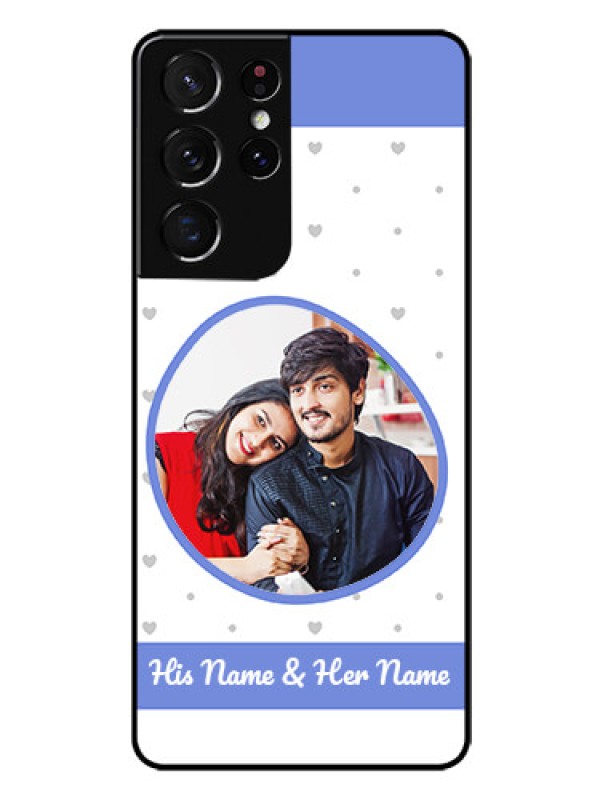 Custom Galaxy S21 Ultra Photo Printing on Glass Case  - Premium Case Design
