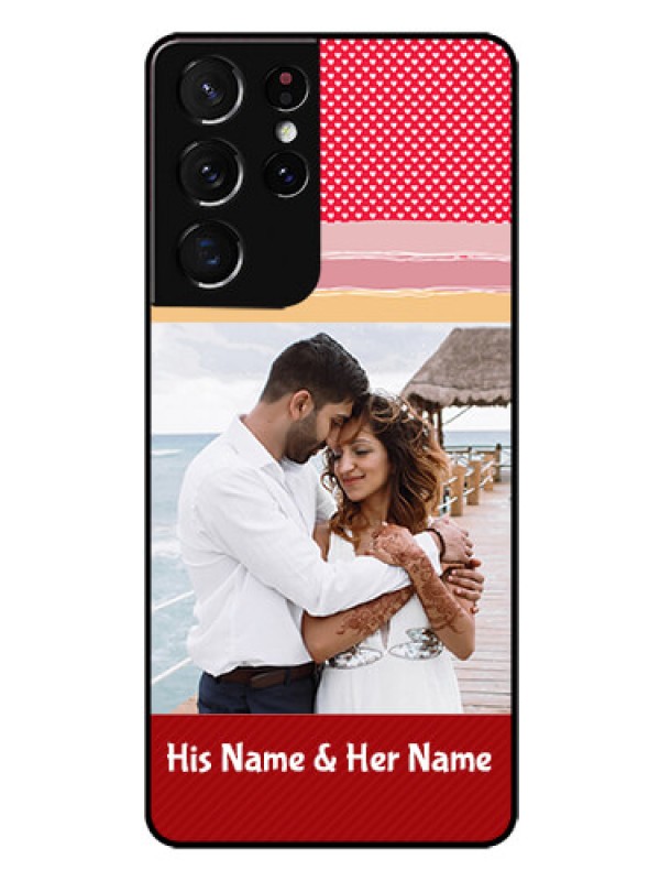 Custom Galaxy S21 Ultra Custom Glass Mobile Case  - Premium Case Design