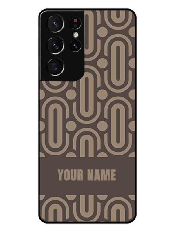 Custom Galaxy S21 Ultra Custom Glass Phone Case - Captivating Zero Pattern Design