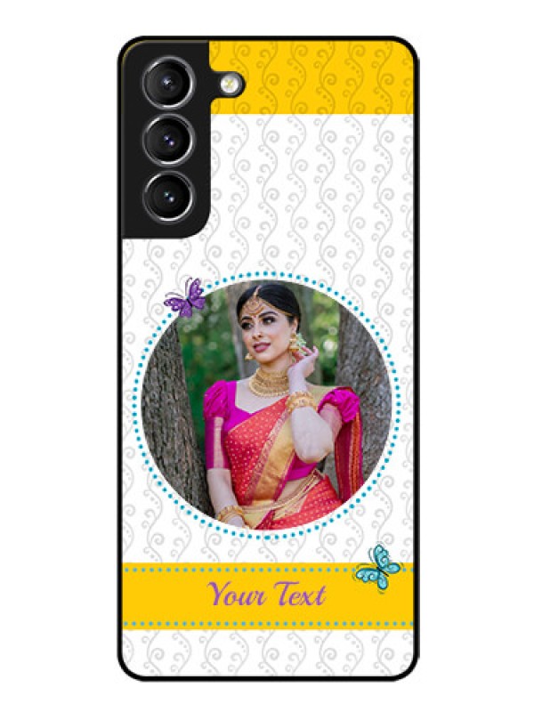 Custom Galaxy S21 Custom Glass Mobile Case  - Girls Premium Case Design
