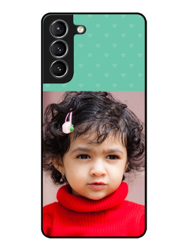 Custom Galaxy S21 Custom Glass Phone Case  - Lovers Picture Design