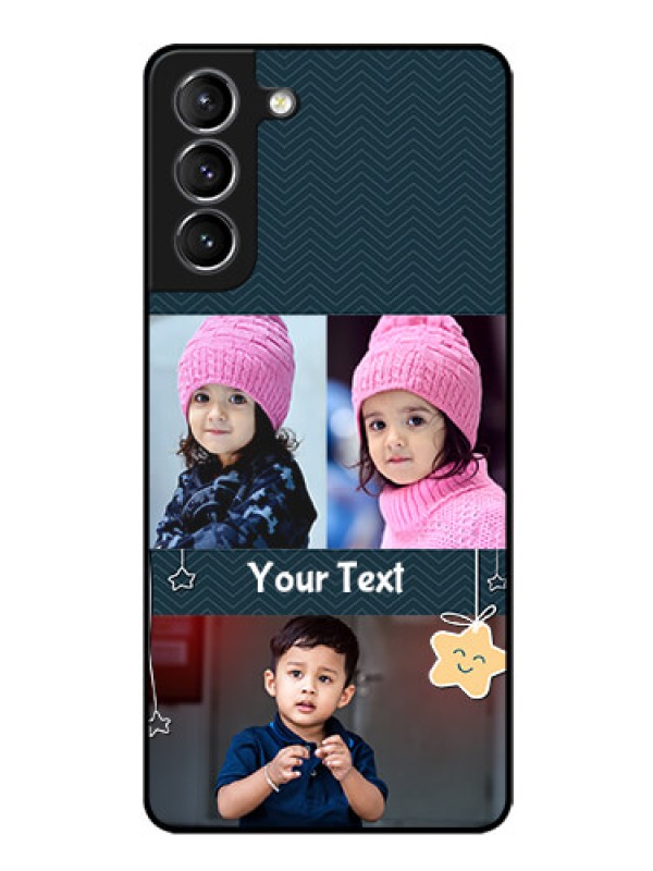 Custom Galaxy S21 Custom Glass Mobile Case  - Hanging Stars Design