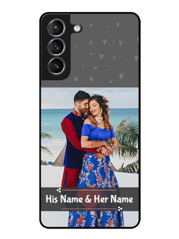 Custom Galaxy S21 Custom Glass Mobile Case  - Buy Love Design with Photo Online