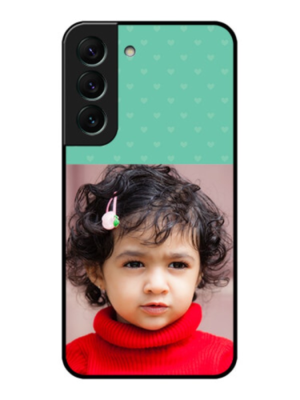Custom Galaxy S22 5G Custom Glass Phone Case - Lovers Picture Design