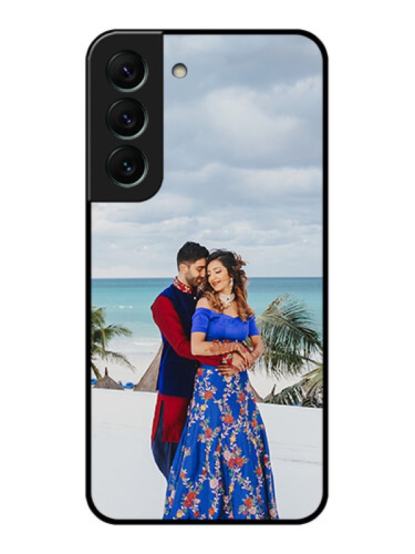 Custom Galaxy S22 5G Photo Printing on Glass Case - Upload Full Picture Design