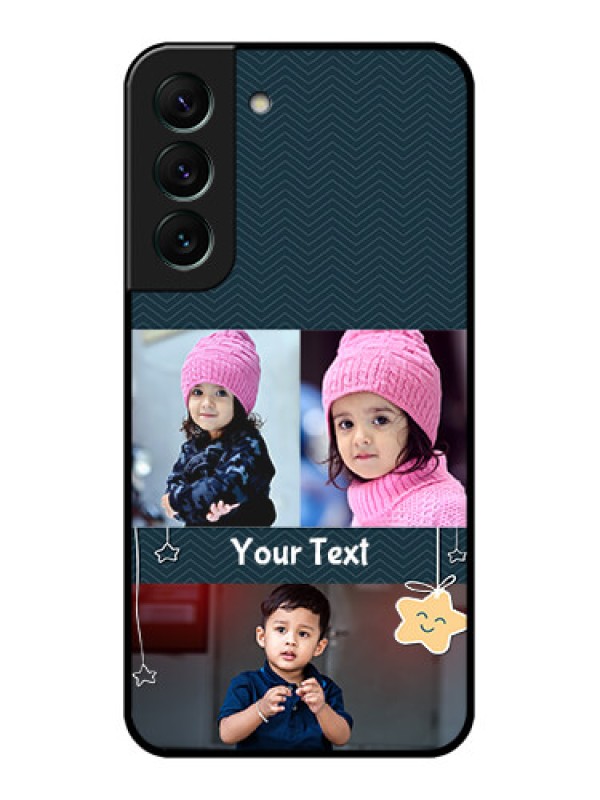 Custom Galaxy S22 5G Custom Glass Mobile Case - Hanging Stars Design