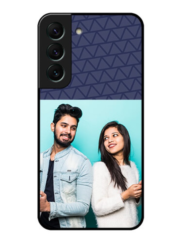 Custom Galaxy S22 5G Photo Printing on Glass Case - with Best Friends Design