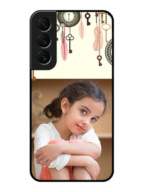 Custom Galaxy S22 5G Custom Glass Mobile Case - Boho Style Design