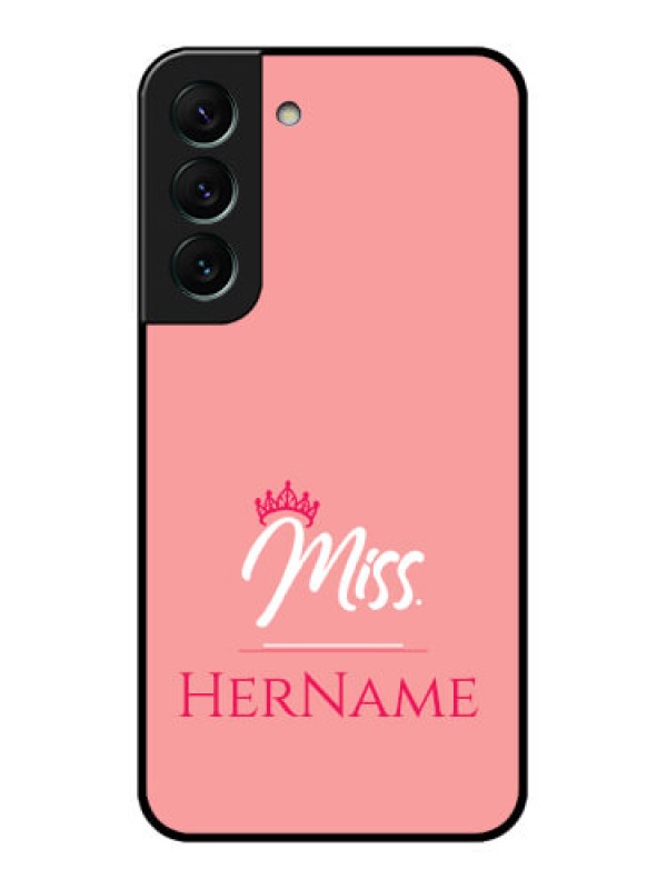 Custom Galaxy S22 5G Custom Glass Phone Case Mrs with Name