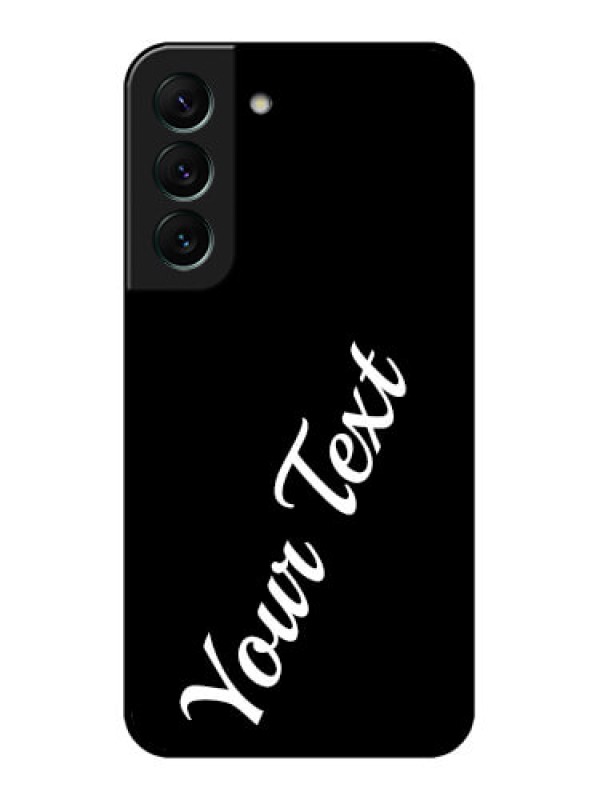 Custom Galaxy S22 5G Custom Glass Mobile Cover with Your Name