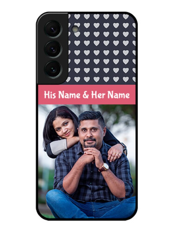 Custom Galaxy S22 Plus 5G Custom Glass Mobile Case - Love Symbols Design