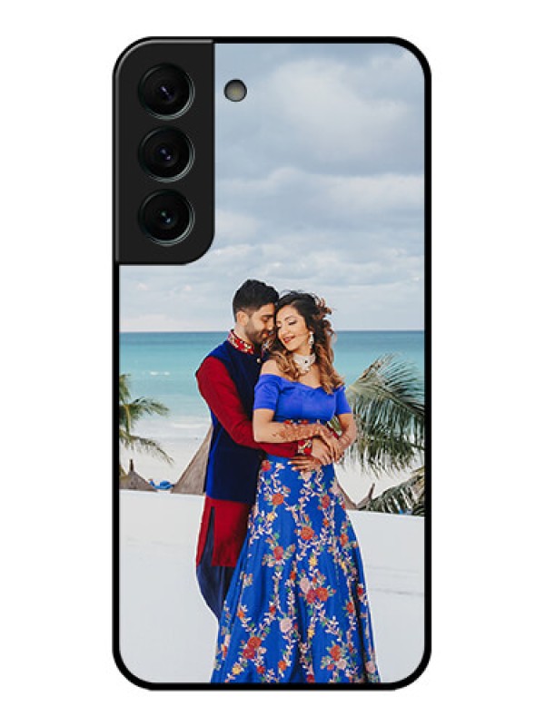 Custom Galaxy S22 Plus 5G Photo Printing on Glass Case - Upload Full Picture Design