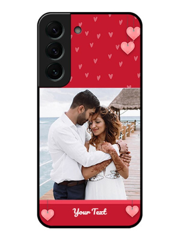 Custom Galaxy S22 Plus 5G Custom Glass Phone Case - Valentines Day Design