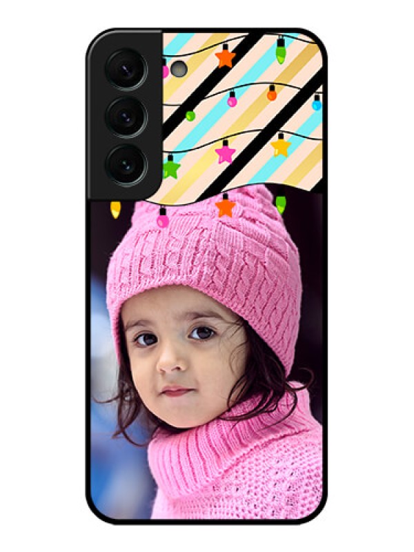 Custom Galaxy S22 Plus 5G Custom Glass Mobile Case - Lights Hanging Design