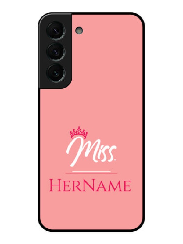 Custom Galaxy S22 Plus 5G Custom Glass Phone Case Mrs with Name