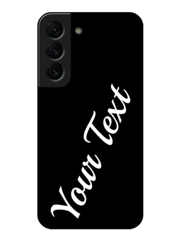 Custom Galaxy S22 Plus 5G Custom Glass Mobile Cover with Your Name