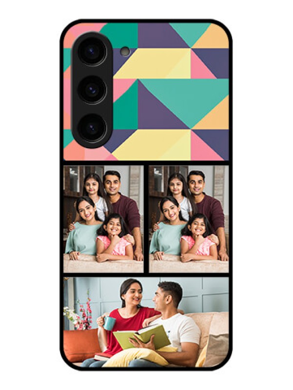 Custom Galaxy S23 5G Custom Glass Phone Case - Bulk Pic Upload Design