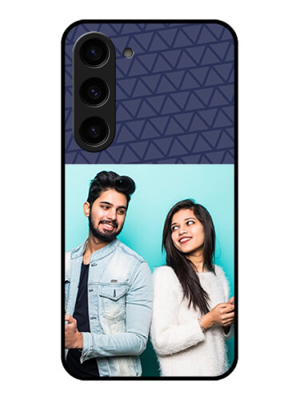 Custom Galaxy S23 5G Photo Printing on Glass Case - with Best Friends Design