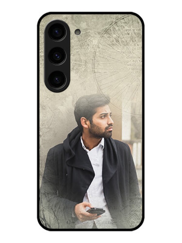Custom Galaxy S23 5G Custom Glass Phone Case - with vintage design
