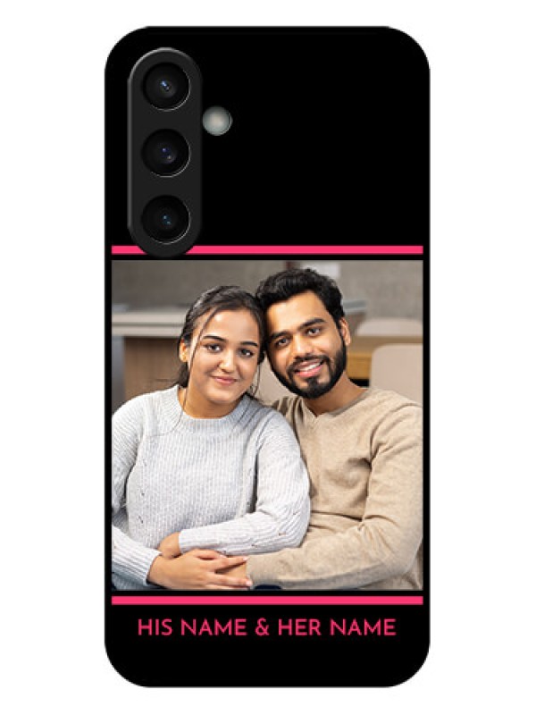 Custom Samsung Galaxy S23 FE 5G Custom Glass Phone Case - With Add Text Design