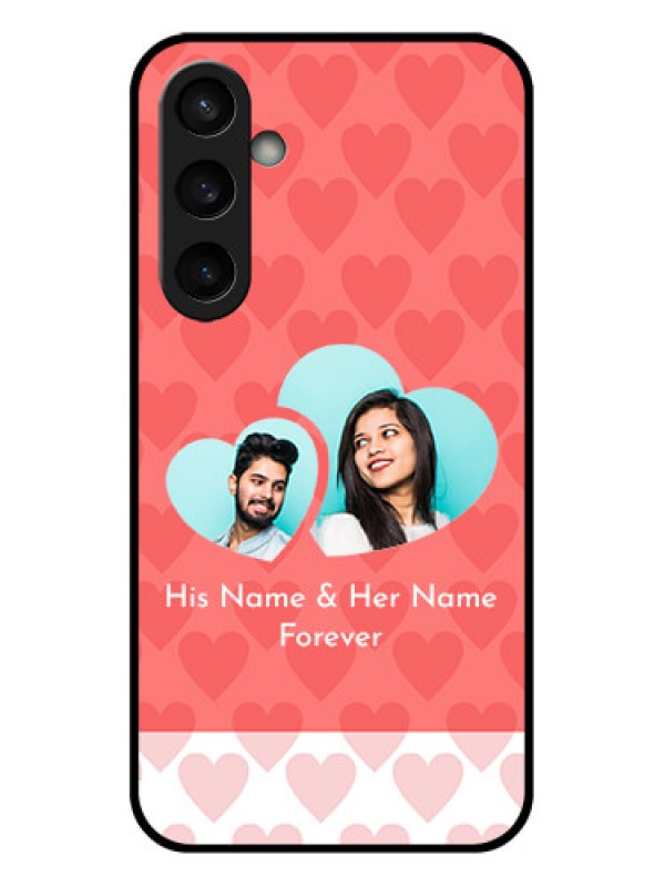 Custom Samsung Galaxy S23 FE 5G Custom Glass Phone Case - Couple Pic Upload Design