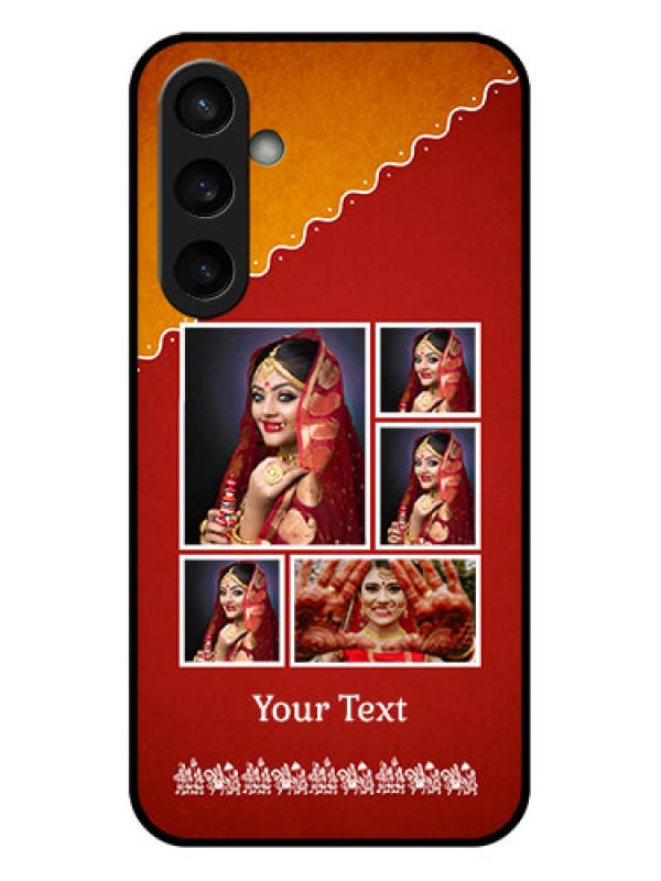 Custom Samsung Galaxy S23 FE 5G Custom Glass Phone Case - Wedding Pic Upload Design