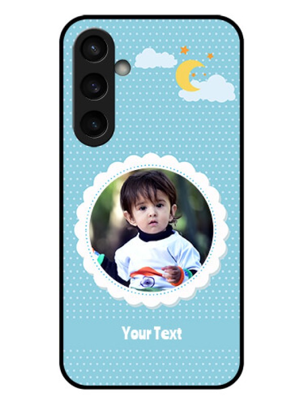 Custom Samsung Galaxy S23 FE 5G Custom Glass Phone Case - Violet Pattern Design