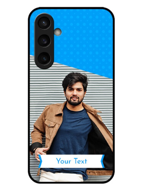 Custom Samsung Galaxy S23 FE 5G Custom Glass Phone Case - Simple Blue Color Design