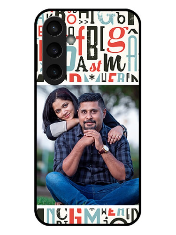 Custom Samsung Galaxy S23 FE 5G Custom Glass Phone Case - Alphabet Design